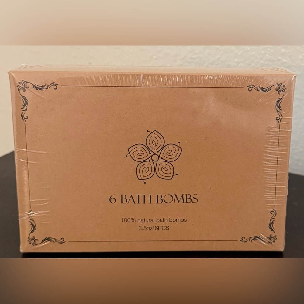 Vinakas 100% Natural Bath Bomb Set 6 Pack Essential Oil Spa Gift Box New Sealed - Picture 2 of 4